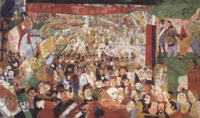 James Ensor The Entry of Christ into Brussels in 1889  (nn02) china oil painting image